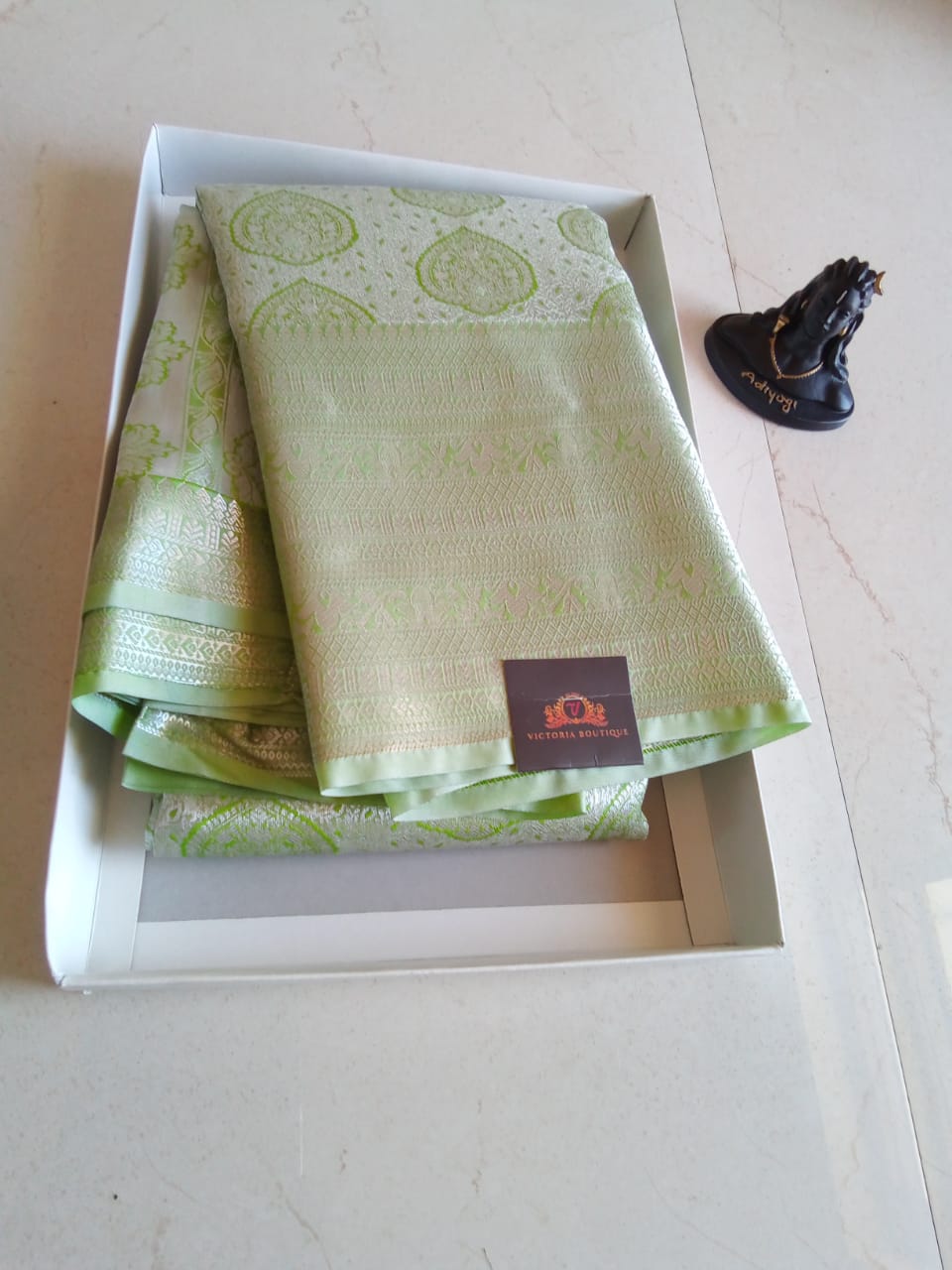 Samuthrika Silver Saree